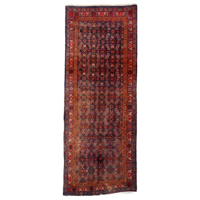 Tapis Bidjar Ancien en Coton Laine Noeud Gros Iran 280 x 110 cm