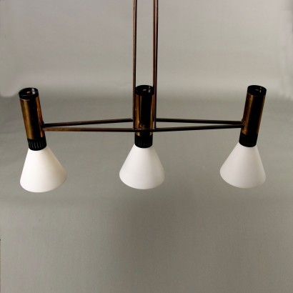 DECKENLEUCHTE, Stilnovo-Lampe aus den 60er Jahren