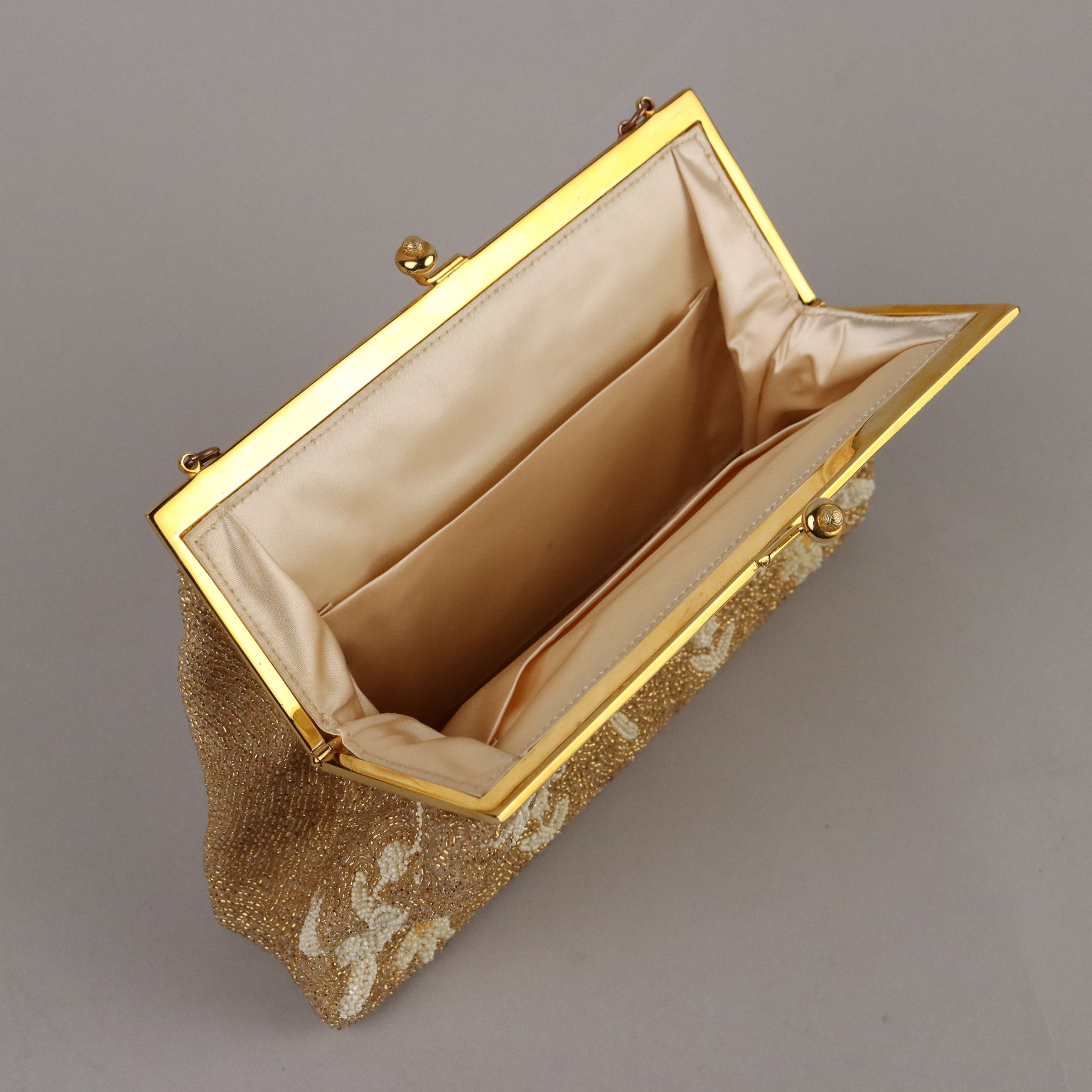 Borsetta da Sera Vintage Oro con Ricami Italia Anni 40 50