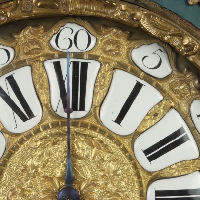 Clock with Wooden Shelf