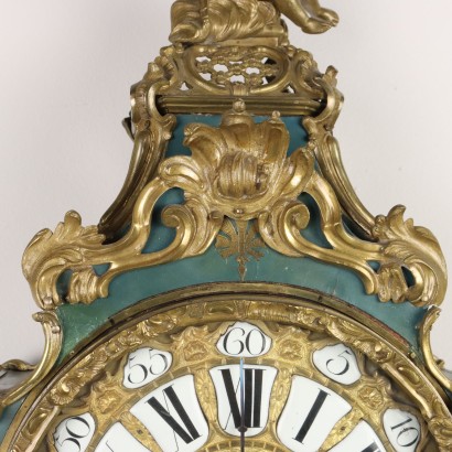 Clock with Wooden Shelf