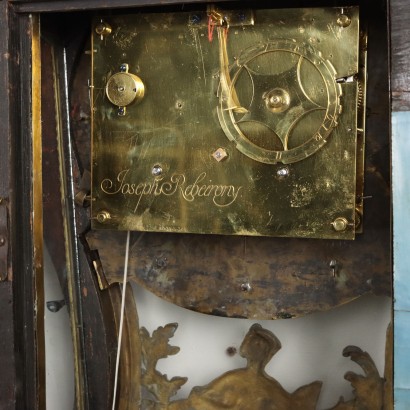 Clock with Wooden Shelf