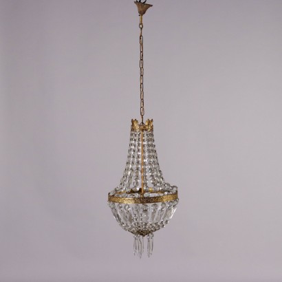 Antique Empire Style Chandelier Glass Italy XX Century