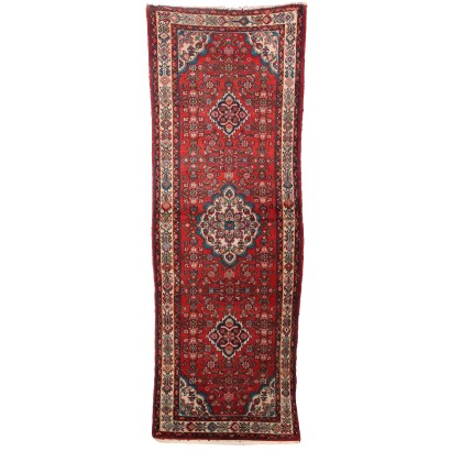 Antique Malayer Carpet Cotton Wool Heavy Knot Iran 116 x 41 In
