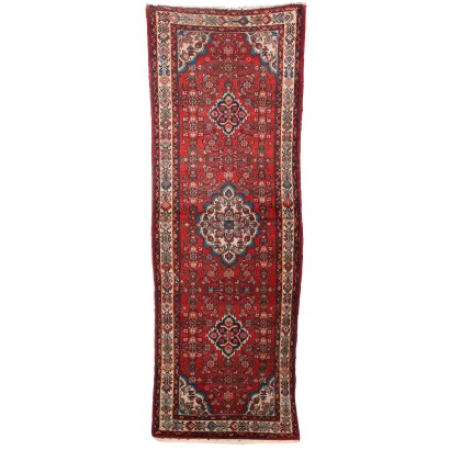 Tapis Ancien Asiatique Laine Coton Noeud Gros 295 x 105 cm