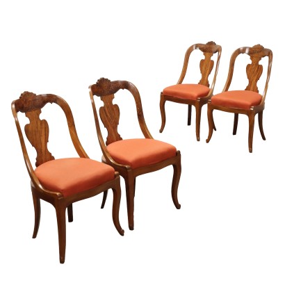 Group of Four Louis Philippe Gondola Chairs