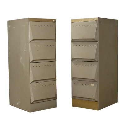 Pair of 'Synth' series filing cabinets, Ettore Sottsass, Ettore Sottsass, Ettore Sottsass, Ettore Sottsass, Ettore Sottsass, Ettore Sottsass
