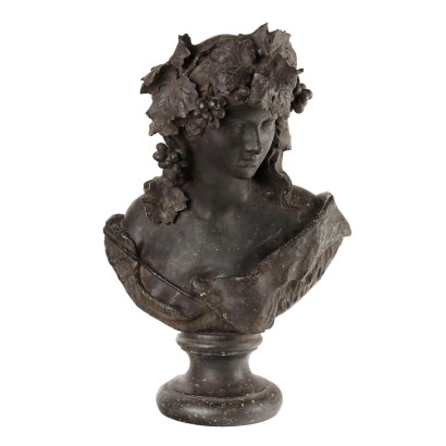 Antique Bust The Allegory of Autumn Terracotta XIX-XX Century