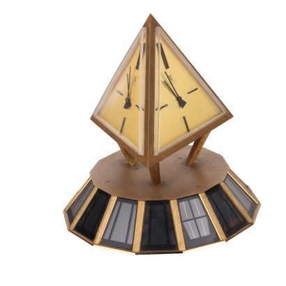 Vintage 1960s-70s Table Clock Montre Royal Genève Brass