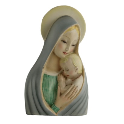 Vièrge Marie avec Enfant Jesus en Porcelaine Lino Berzoini Ars Pulchra