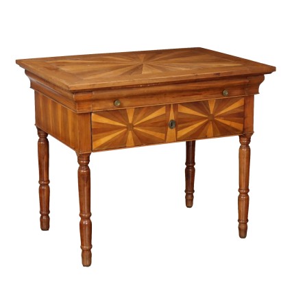 Antiker Louis Philippe Schreibtisch aus Holz Italien des XIX Jhs