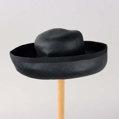 Chapeau Vintage Gallia Peter en Satin Italie XXe Siècle