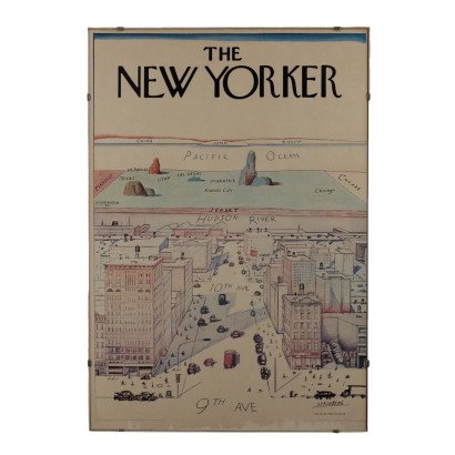 Poster di copertina del New Yorker di Saul Steinberg