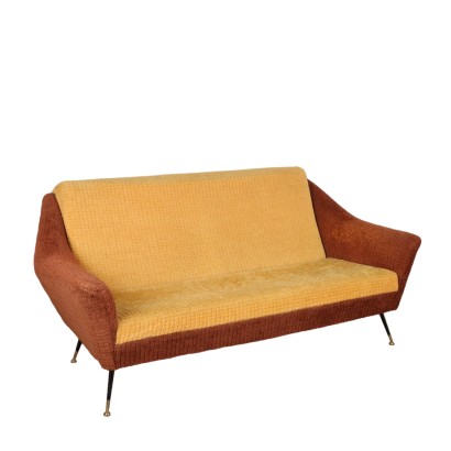Vintage 1950s-60s Sofa with Origianl Fabric Upholstery Italy