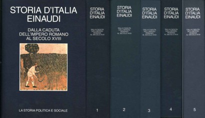 Storia d'Italia Einaudi. Dalla caduta dell'Impero Romano al Secolo XVIII (5 Volumi)