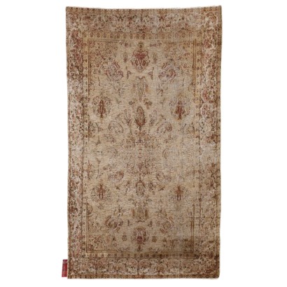 Vintage Carpet Cotton Wool Thin Knot Turkey 94 x 54 In