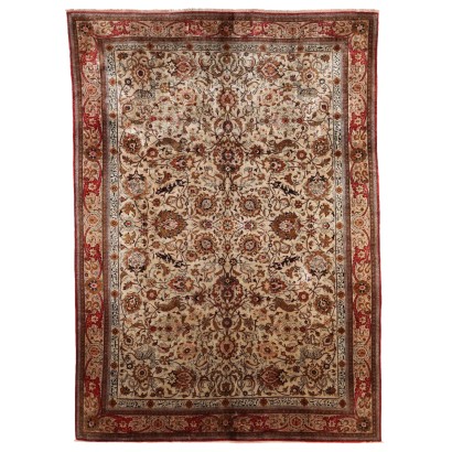 Tapis Kum Ancien en Soie Noeud Extra-Fin Iran 312 x 226 cm