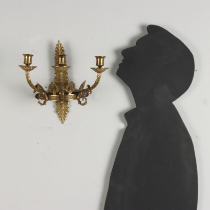 Pair of gilded bronze appliques