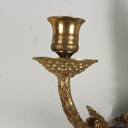 Pair of gilded bronze appliques