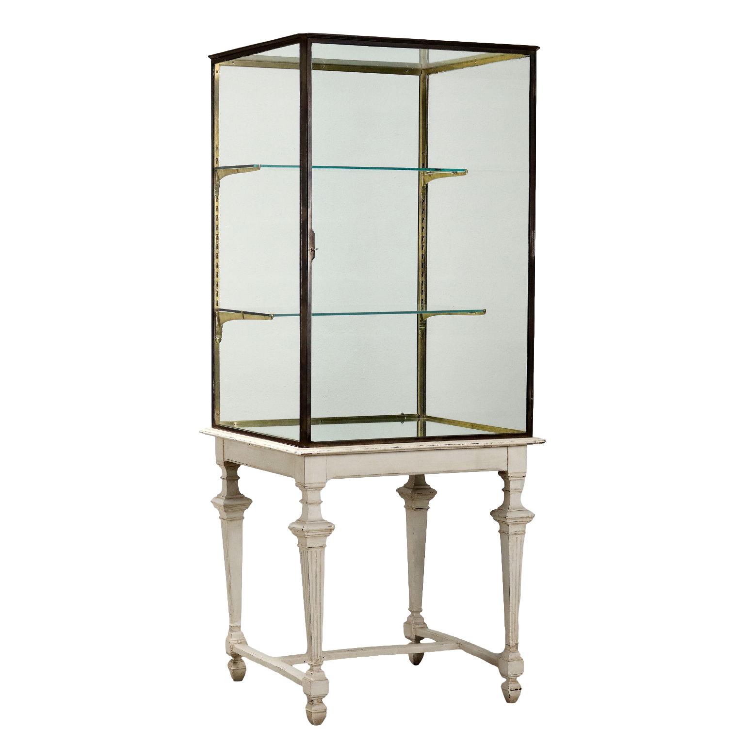Antique glass display cabinet discount