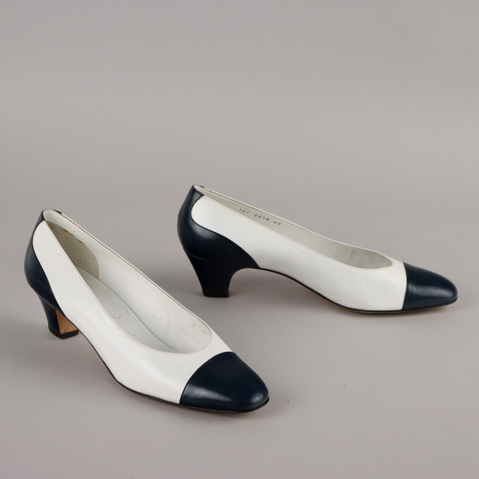 Gucci Scarpe Vintage Pelle Bicolore N. 40 Italia