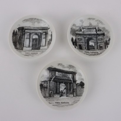 Seis tazas de café Piero Fornasetti,Piero Fornasetti,Piero Fornasetti,Piero Fornasetti,Piero Fornasetti,Piero Fornasetti,Piero Fornasetti