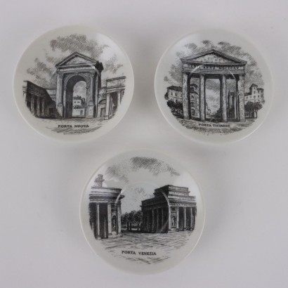 Seis tazas de café Piero Fornasetti,Piero Fornasetti,Piero Fornasetti,Piero Fornasetti,Piero Fornasetti,Piero Fornasetti,Piero Fornasetti