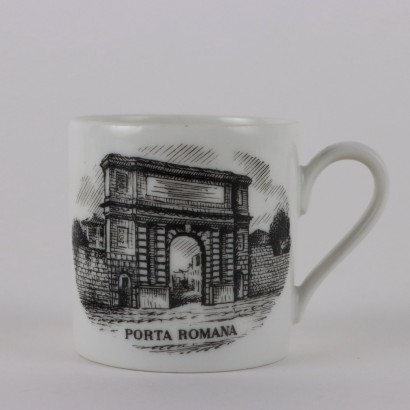 Seis tazas de café Piero Fornasetti,Piero Fornasetti,Piero Fornasetti,Piero Fornasetti,Piero Fornasetti,Piero Fornasetti,Piero Fornasetti
