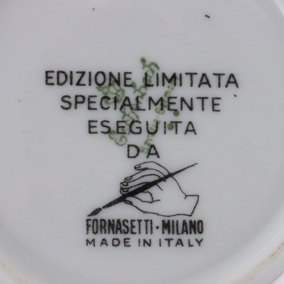 Seis tazas de café Piero Fornasetti,Piero Fornasetti,Piero Fornasetti,Piero Fornasetti,Piero Fornasetti,Piero Fornasetti,Piero Fornasetti
