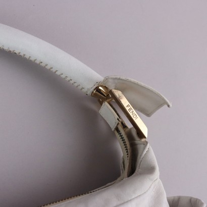 Fendi Borsa Vintage in Pelle Bianca