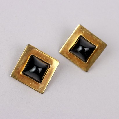 Vintage Cufflinks YSL Gilded Metal France 1980s