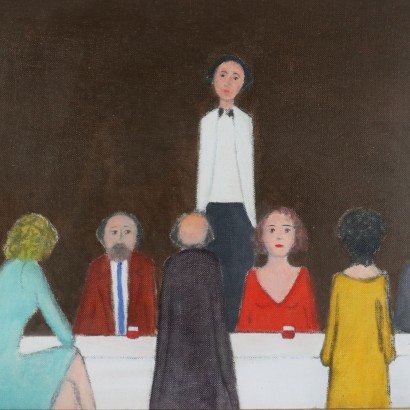 Pintura de Walter Pozzi,Osteria,Walter Pozzi,Walter Pozzi,Walter Pozzi,Walter Pozzi