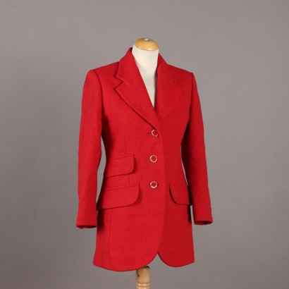 Ines de la Fressange Jacket Vintage Wool UK Size 16 France 1990s