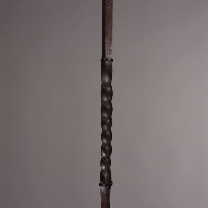 Pair of floor lamps, Pair of wrought iron floor lamps