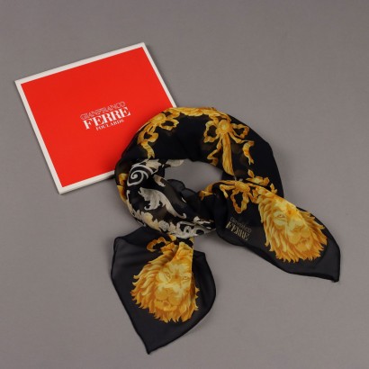 Ferre Vintage Pañuelo negro y dorado