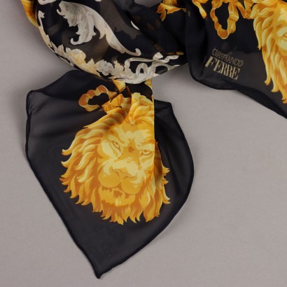 Ferre Vintage Pañuelo negro y dorado