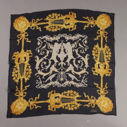 Ferre Vintage Pañuelo negro y dorado