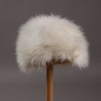 Gorro Gallia Peter Vintage de lana y plumas