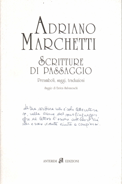 Scritture di passaggio