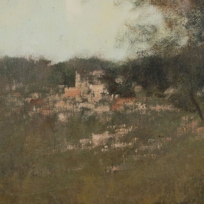 Cuadro con Paisaje con Rebaño, Pasto