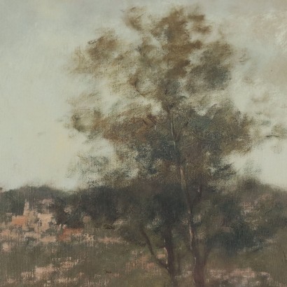 Cuadro con Paisaje con Rebaño, Pasto