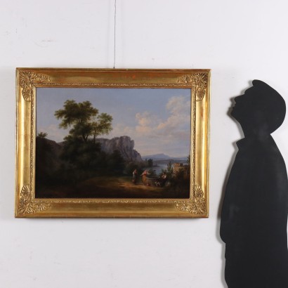 Cuadro de Ferdinando Manzini, Paisaje con figuras, Ferdinando Manzini, Ferdinando Manzini, Ferdinando Manzini, Ferdinando Manzini, Ferdinando Manzini