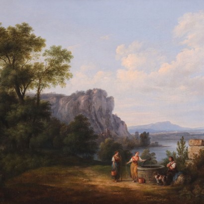 Cuadro de Ferdinando Manzini, Paisaje con figuras, Ferdinando Manzini, Ferdinando Manzini, Ferdinando Manzini, Ferdinando Manzini, Ferdinando Manzini