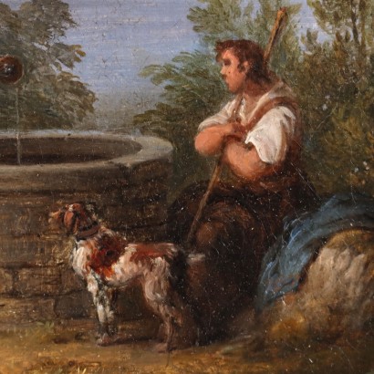 Cuadro de Ferdinando Manzini, Paisaje con figuras, Ferdinando Manzini, Ferdinando Manzini, Ferdinando Manzini, Ferdinando Manzini, Ferdinando Manzini