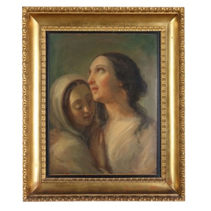 Dipinti Figure femminili,Dipinto con Figure Femminili Metà 8