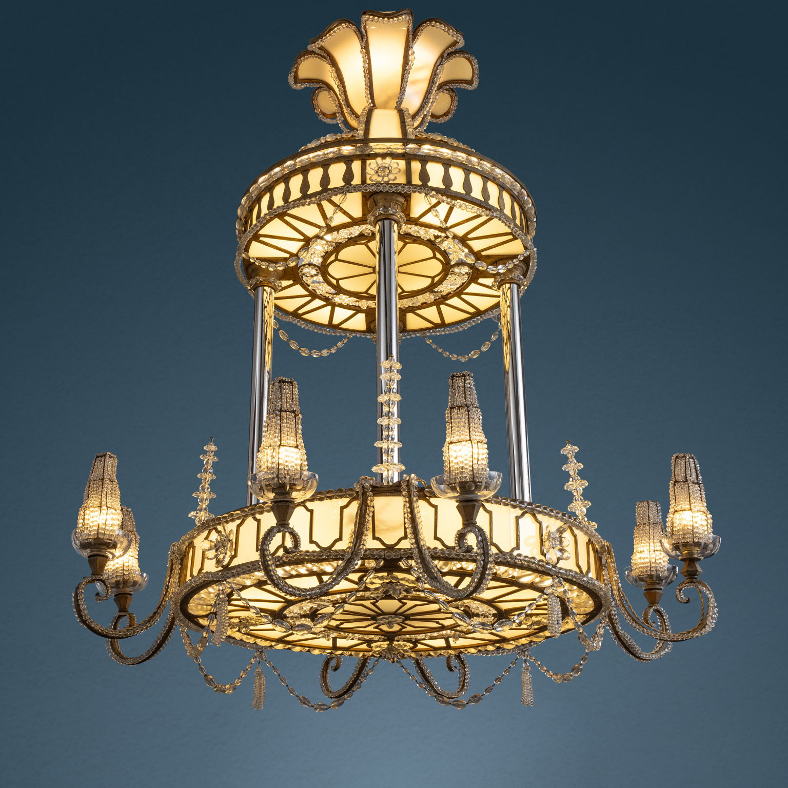Lampadario,Lampadario Liberty,Lampadario Decò