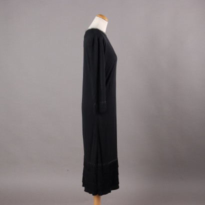 Abito Vintage Nero con frange