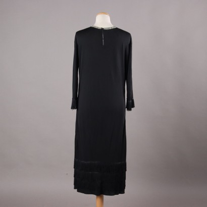 Abito Vintage Nero con frange