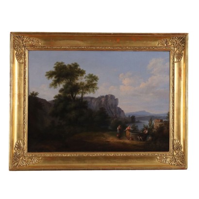 Cuadro de Ferdinando Manzini, Paisaje con figuras, Ferdinando Manzini, Ferdinando Manzini, Ferdinando Manzini, Ferdinando Manzini, Ferdinando Manzini