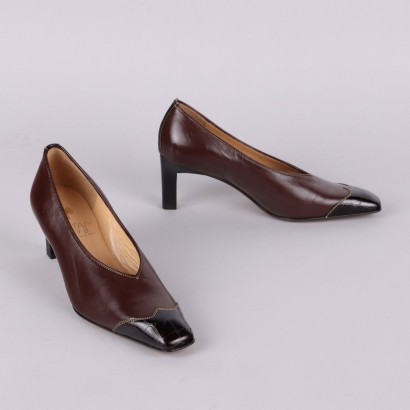 Voltan 1898 Shoes Vintage Leather UK Size 4 Italy 1980s-1990s
